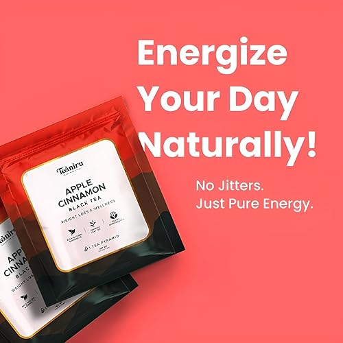 Vista 57 de Teaniru, Paquete surtido de muestras de té, 8 sabores exóticos de bienestar, envueltos individualmente en bolsas de té piramidales, ingredientes