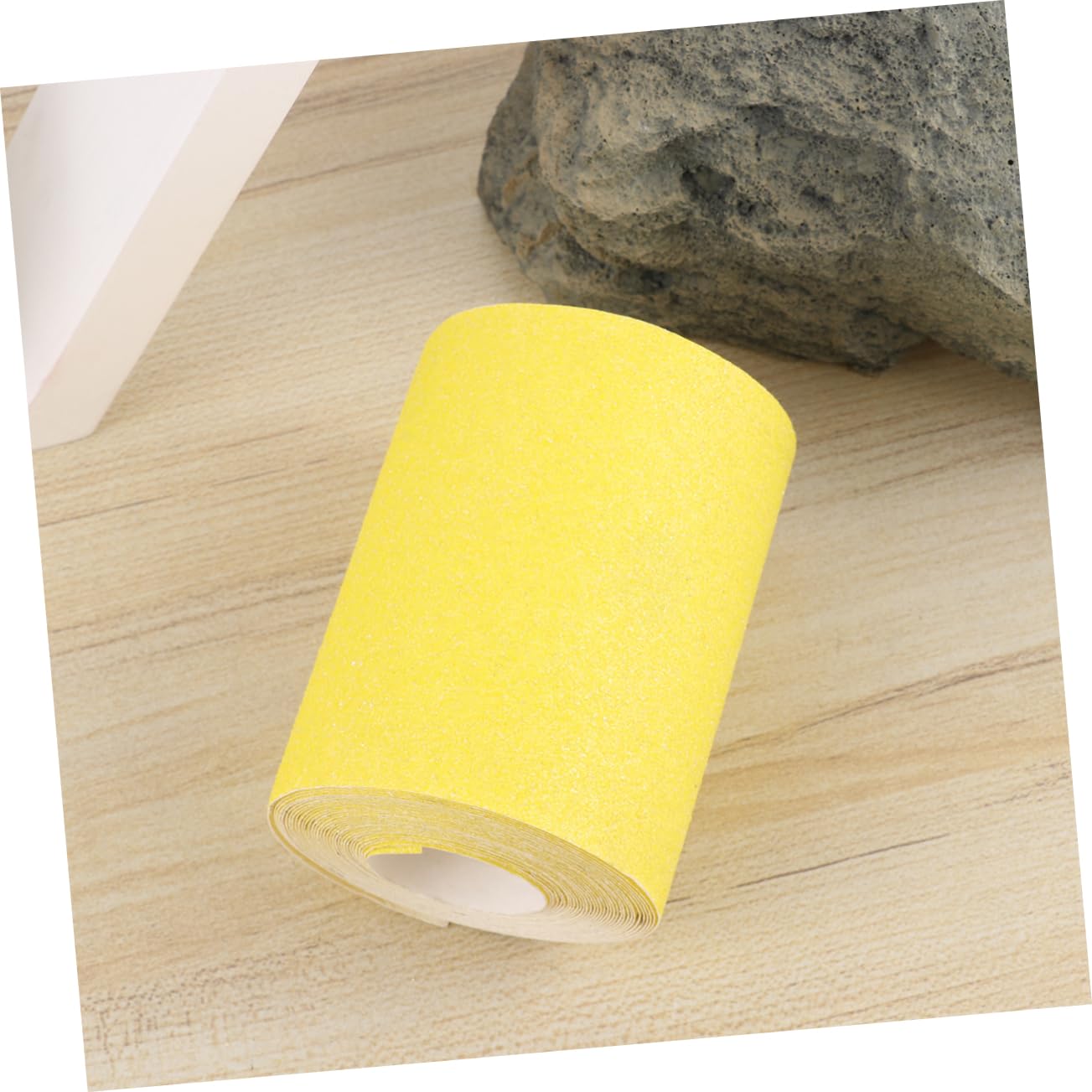 DOITOOL 2pcs Yellow Flocking Sandpaper Roll Mesh Abrasive Sandpaper for Wood Polishing Crafts Plastic Easy to Use Efficient Buffing Polishing Tool Versatile for Applications