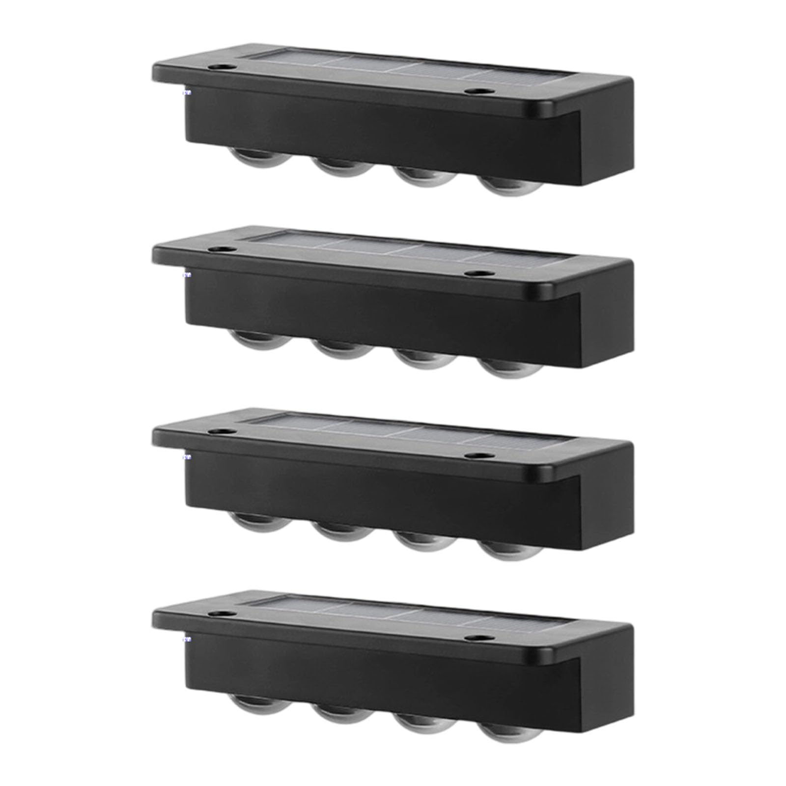 Buxuaaaa Energy-Saving Solar Fence Lights Auto-Dimming Outdoor Landscape Lighting for Garden Pathways Steps Solar Landscape Lights