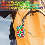 Gutsdoor 2 Pieces Luggage Tags for Suitcase, PU Leather Suitcase Tags with Privacy Protection, Address Card, Stainless Steel Loop for Travel Bag Backpack Suitcases