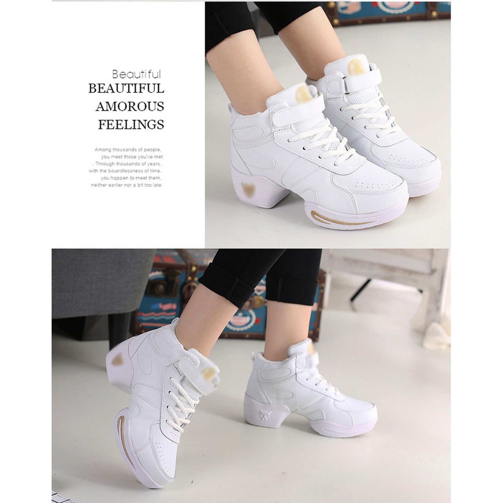 Scarpe Jazz Donna da Ginnastica e Passeggio - Leggere e Traspiranti Con Suola Divisa per Jazz di Strada, Balletto, Danza Folk e Allenamento di Danza per Bambini