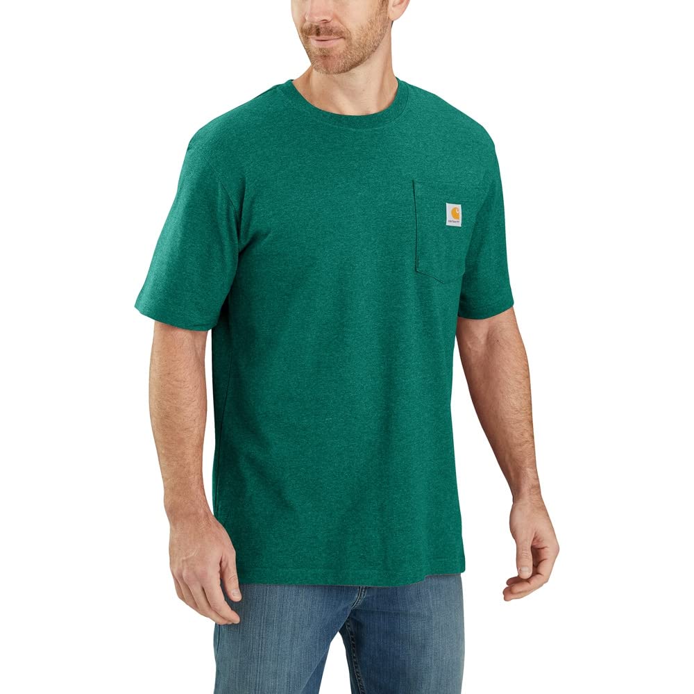 Carhartt Mens Loose Fit Heavyweight Short-Sleeve Pocket T-Shirt (Also Available in Big & Tall) CloseoutWork Utility T-Shirt — view 64