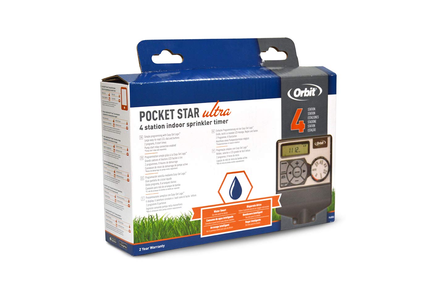 Orbit 94874 Pocket Star Ultima 4 Station Minuterie d'arrosage