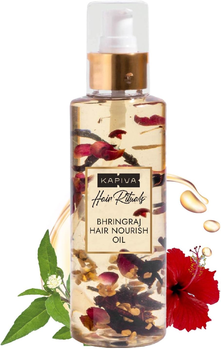 Bhringraj Hair Nourishing Oil (200 Ml) 100% Ayurvedic, Voluminous Hair Within 90 Days, Provides Hair Nourishment, Pack of 1