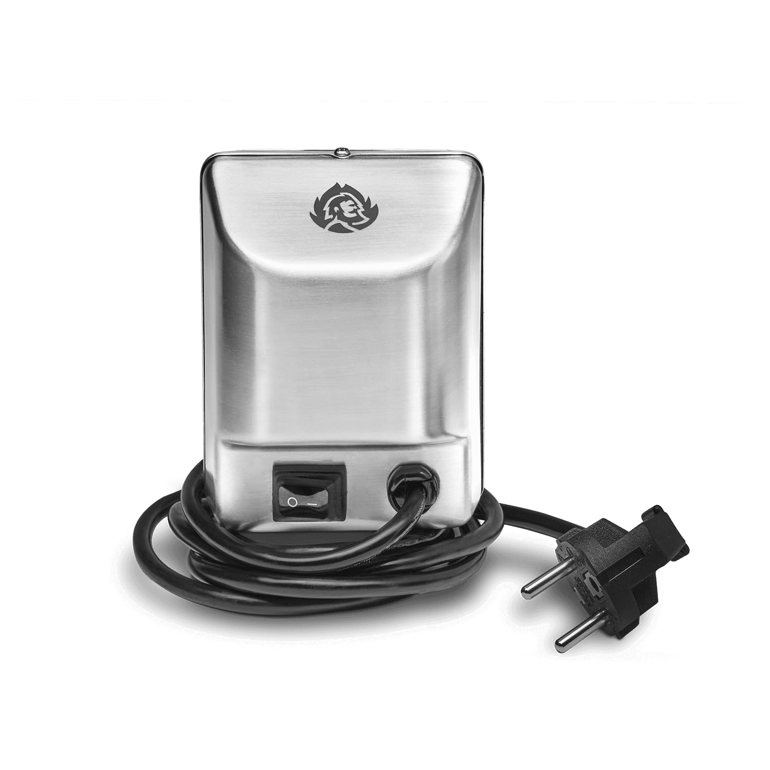 BURNHARD Spiedo Rotante 4 bruciatori Motore Elettrico 4 Watt, forchette in Acciaio Inox, Custodia Motore Resistente agli Spruzzi, Manico Resistente al Calore, contrappeso – Fred Earl