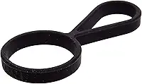 Pure - 70551DC-BK água pura, 3,18 x 7,62 cm, preto, fácil e conveniente, durável, simples suporte de garrafa de silicone