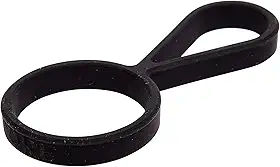 Pure - 70551DC-BK água pura, 3,18 x 7,62 cm, preto, fácil e conveniente, durável, simples suporte de garrafa de silicone