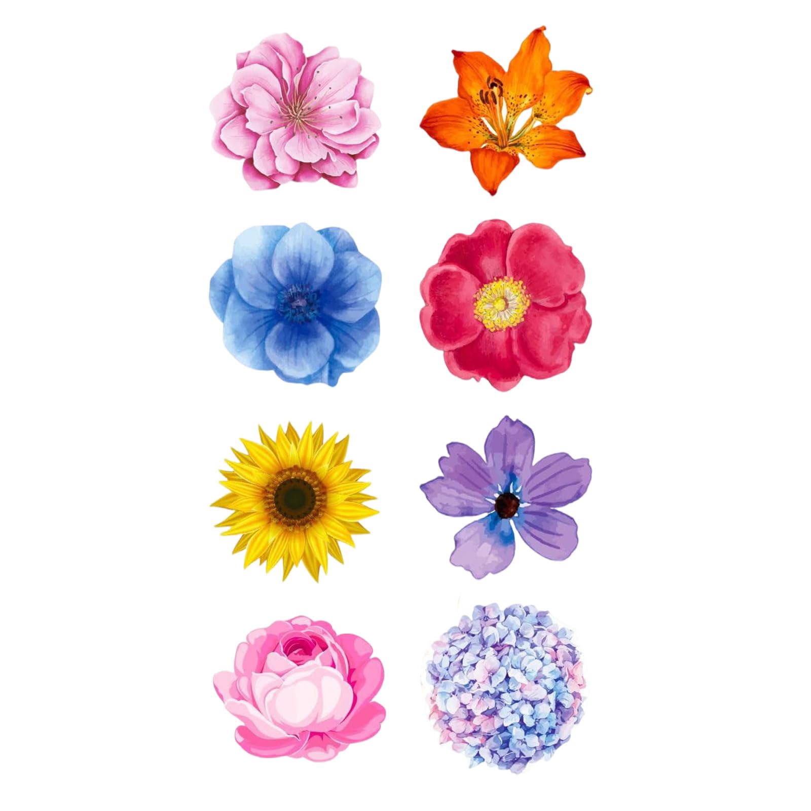 Tsophreniq 500Pcs Floral Shape Sticker for Scrapbooking Journal Adhesive Seal Sticker Packaging Label for Seal Envelope Wrapping Scrapbooking Supplies
