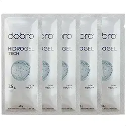 Combo 5x Hidrogel Tech Sem Cafeína 40g – Suplemento em Gel Sabor Neutro com Tecnologia Hidrogel – Energia e Eletrólitos para Corrida e Ciclismo (Vegano)