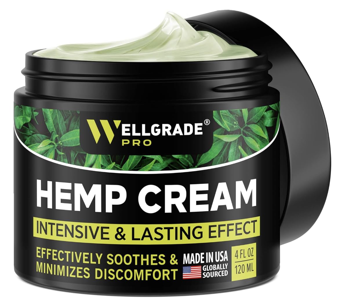 Amazon.com: WELLGRADE PRO Hemp Extract Cream - USA Made - Knees