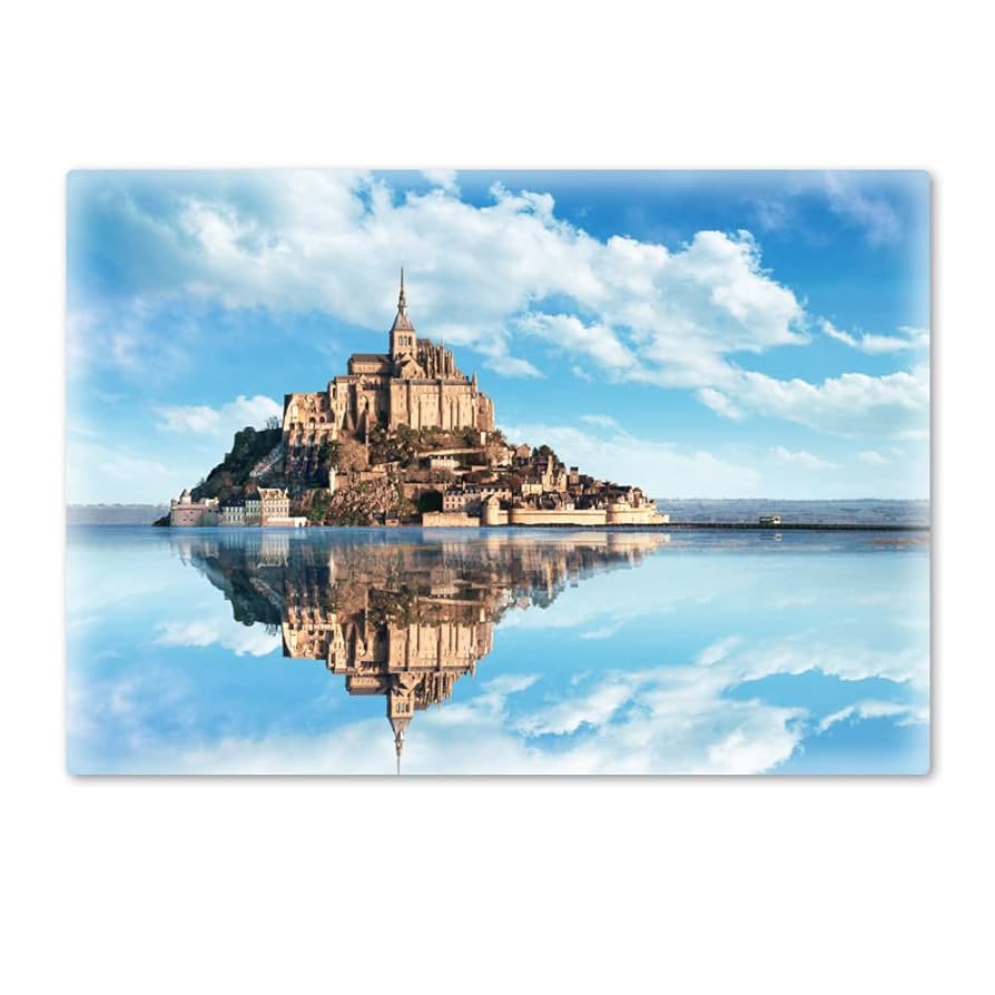 Amazon.co.jp: モンサンミッシェル【お風呂ポスター】マグネット