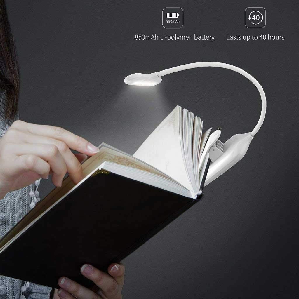 Lámpara de Escritorio Libro de Lectura lámpara de Lectura del Libro del USB Luz Recargable de luz LED luz Flexible Dimmer Tabla Clip de la lámpara portátil lámpara de Escritorio para Lectura