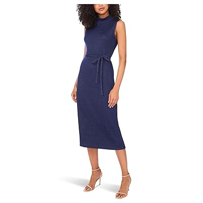 Vince Camuto Sleeveless Mockneck with Thin Belt Dress Women
