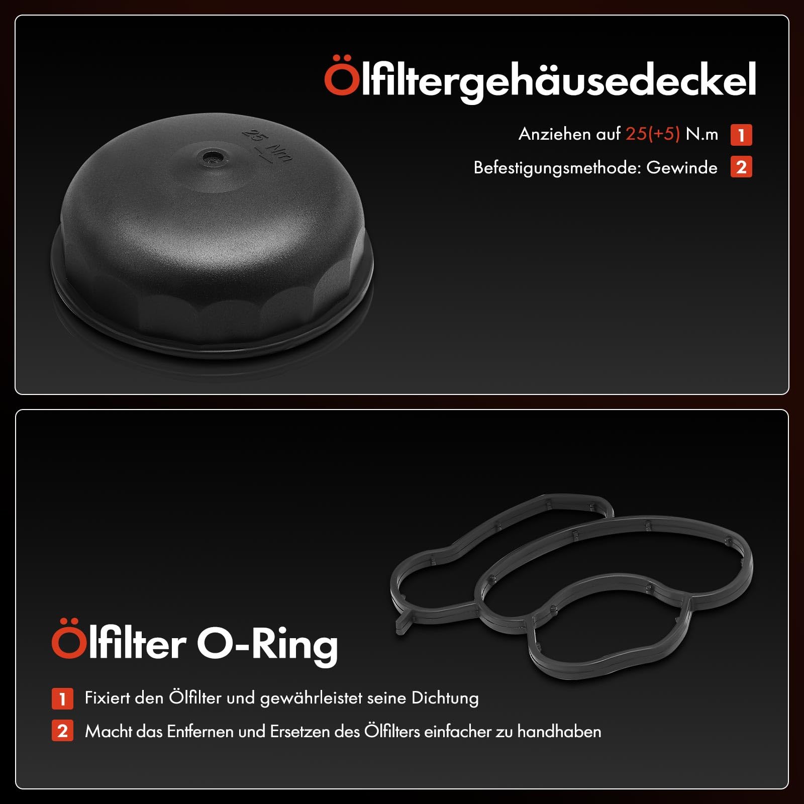 Frankberg Ölkühler Motoröl Wassergekühlt mit Filter Kompatibel mit 3er E46 E90 E91 E92 E93 1er E81 E82 E87 E88 5er E60 E61 X1 E84 X3 E83 Z4 Roadster E85 Replace# 11427508967