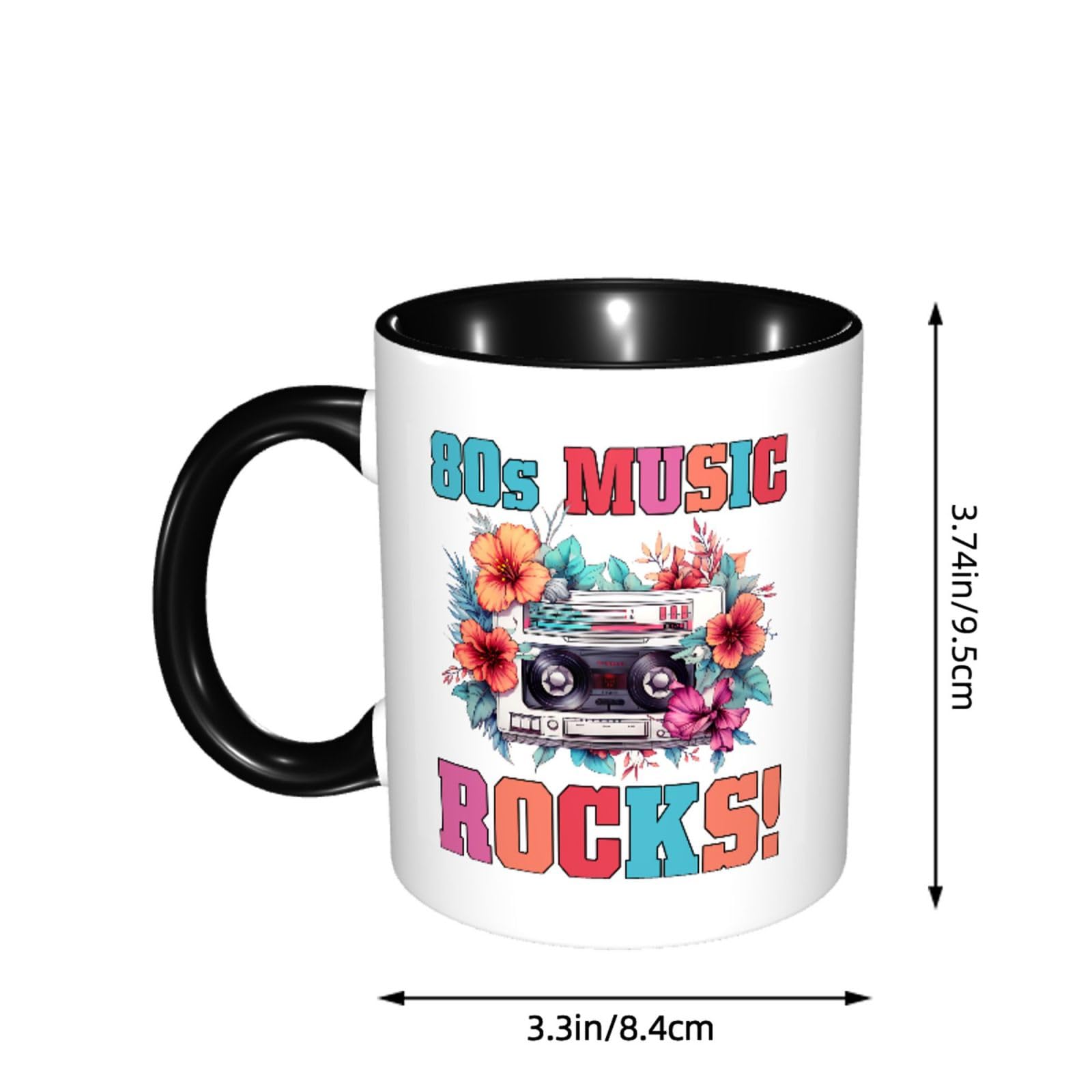 Amazon.com | 80s Music Rocks Retro Music Coffee Mug Funny Novelty