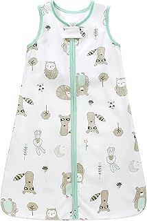 Gigoteuse Bébé, MJIIM 0.5 TOG 82 cm Bebe Gigoteuse avec Jambes, Turbulette Bébé avec Respirant Coton pour bébé Femelle Garçonde 6 à 18 Mois