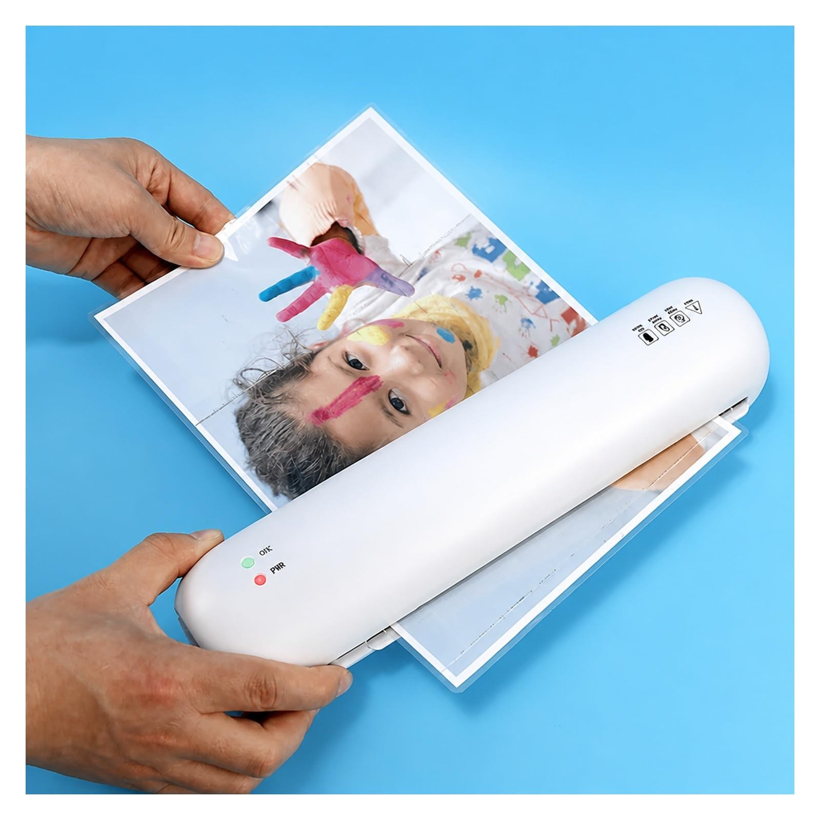 Laminator, Maszyna Do Zamykania Tworzyw Sztucznych A4 do domu i biura | 3–8 Cali, Użytku Biurowego I Domowego, Przedszkola, Laminowania Zdjęć, Dokumentów