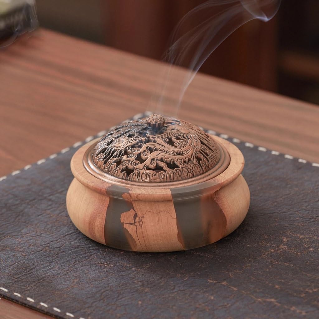 Quemador de incienso de cascada, para sala de té chino, budista, adornos para el hogar, interior, zen, quemador de incienso de reflujo