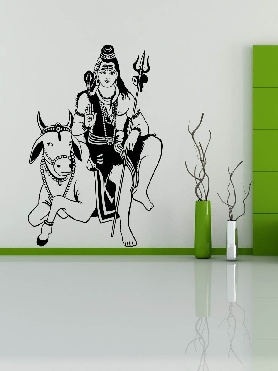 Trends on Wall Bhagwan Shiv Wall Decal, (60 cm x 91 cm) (B01630UTCE) Amazon Price History, Amazon Price Tracker