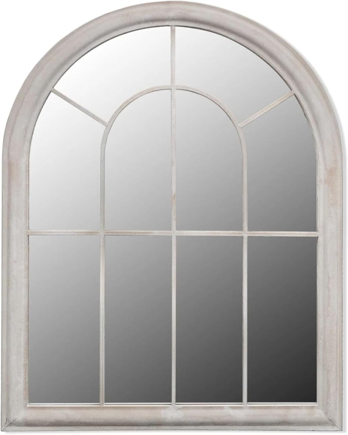 Specchio da Giardino ad Arco Rustico 69x89 cm per Uso Interno ed Esterno Giardino ed Esterno, Dimensioni: 89 x 69 cm