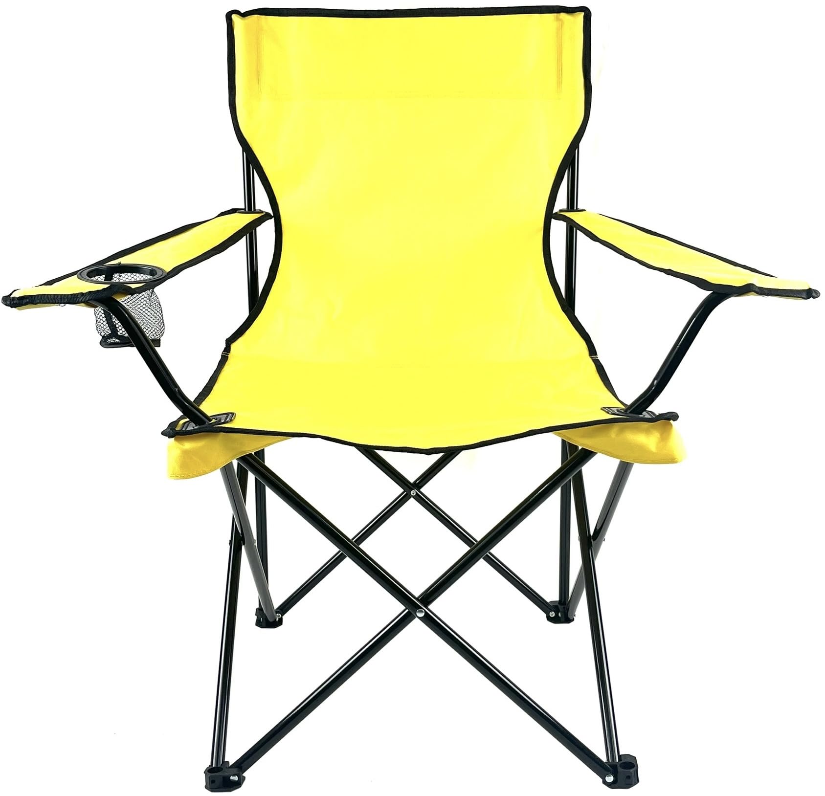 E-Z Living Folding Portable Outdoor Camping Chair[Large] (Yellow)
