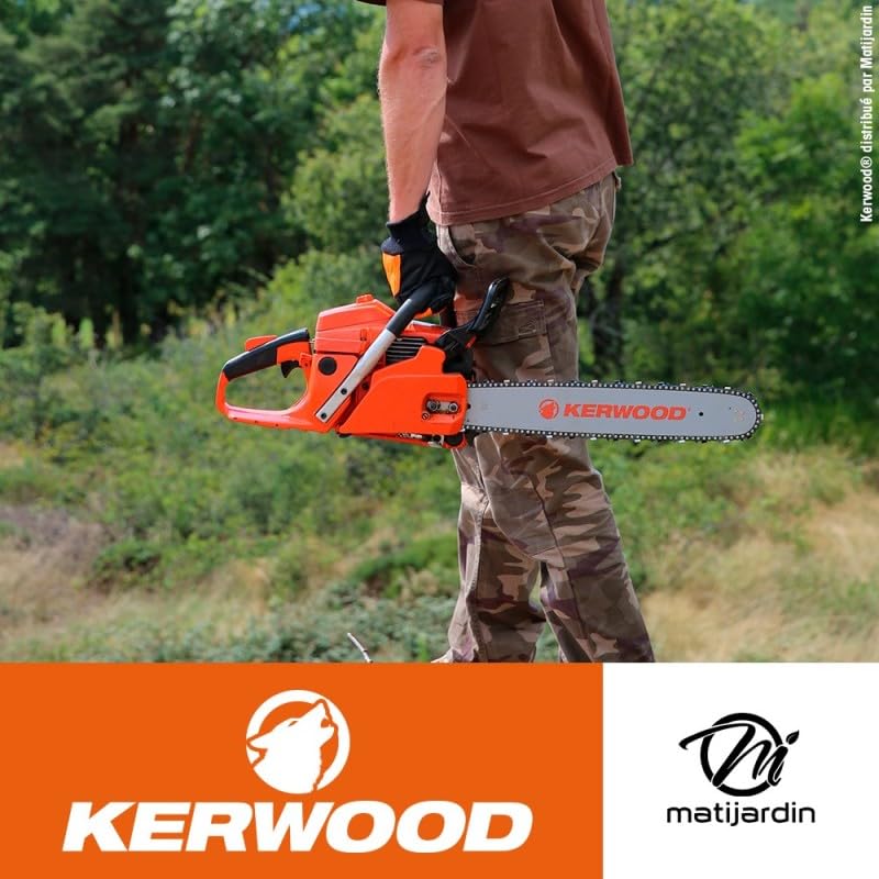 Matijardin - Chaîne Kerwood pour tronçonneuse 3/8" 1,6 mm. Rouleau 25 pieds. Gouge profil carré