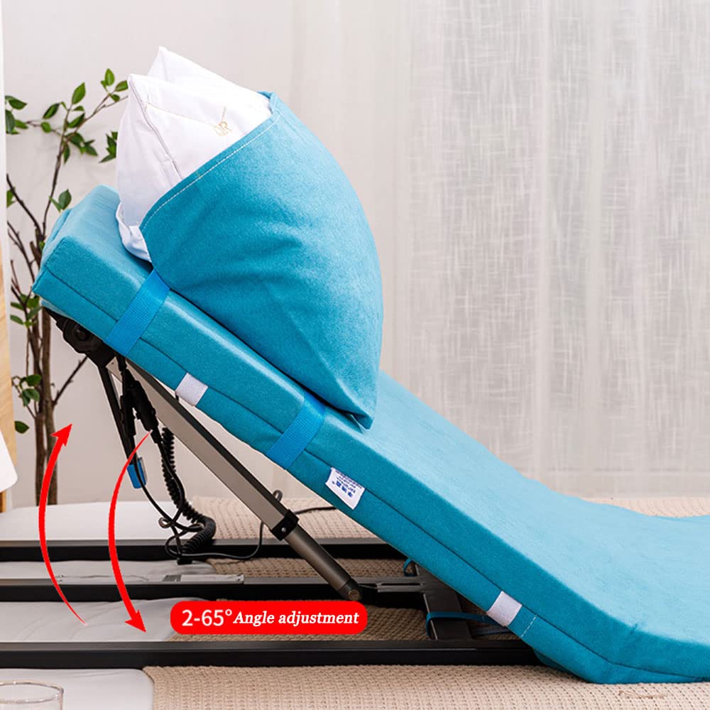 Bed Wedges Lifting Cushions,Adjustable Medical Pillow Lifter - Electric Backrest Lift for Bed with Pump System and Mattress Cover, Ideal for Elderly Paralysed Patient Recovery