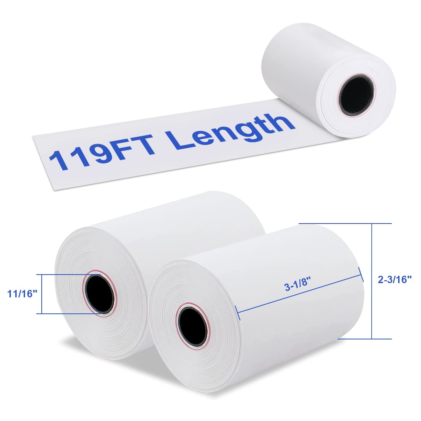 3-1/8" X 119' Thermal Paper PoS RECEIPT
