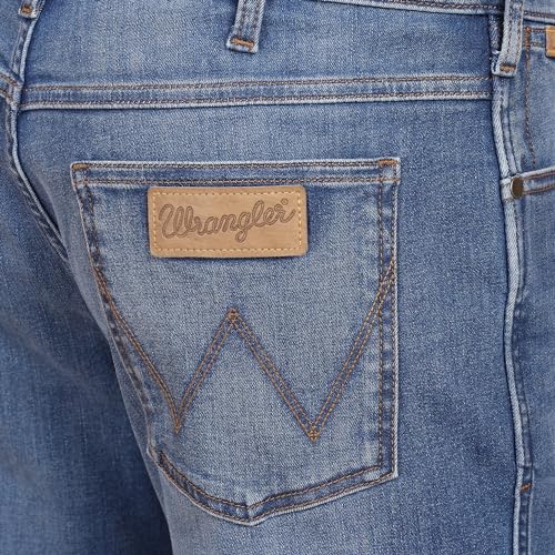 Image of Wrangler Men's Millard Straight Fit Mid-Rise Jeans