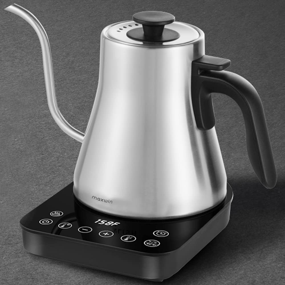 Zwanenhals Waterkoker met Temperatuurregeling - 1000W RVS