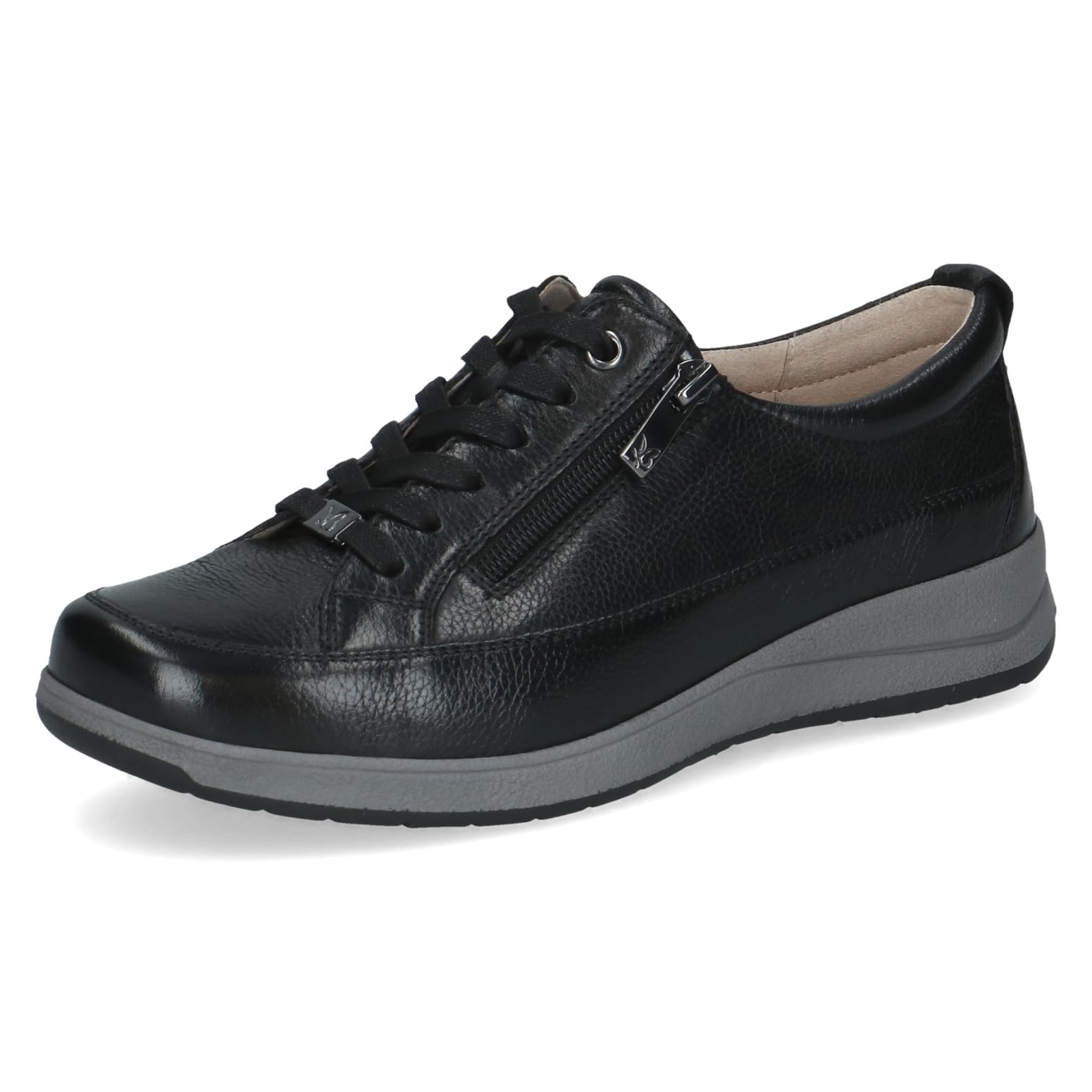 CAPRICE Women's Leather Oxford, Black (Black Nappa), 5 UK