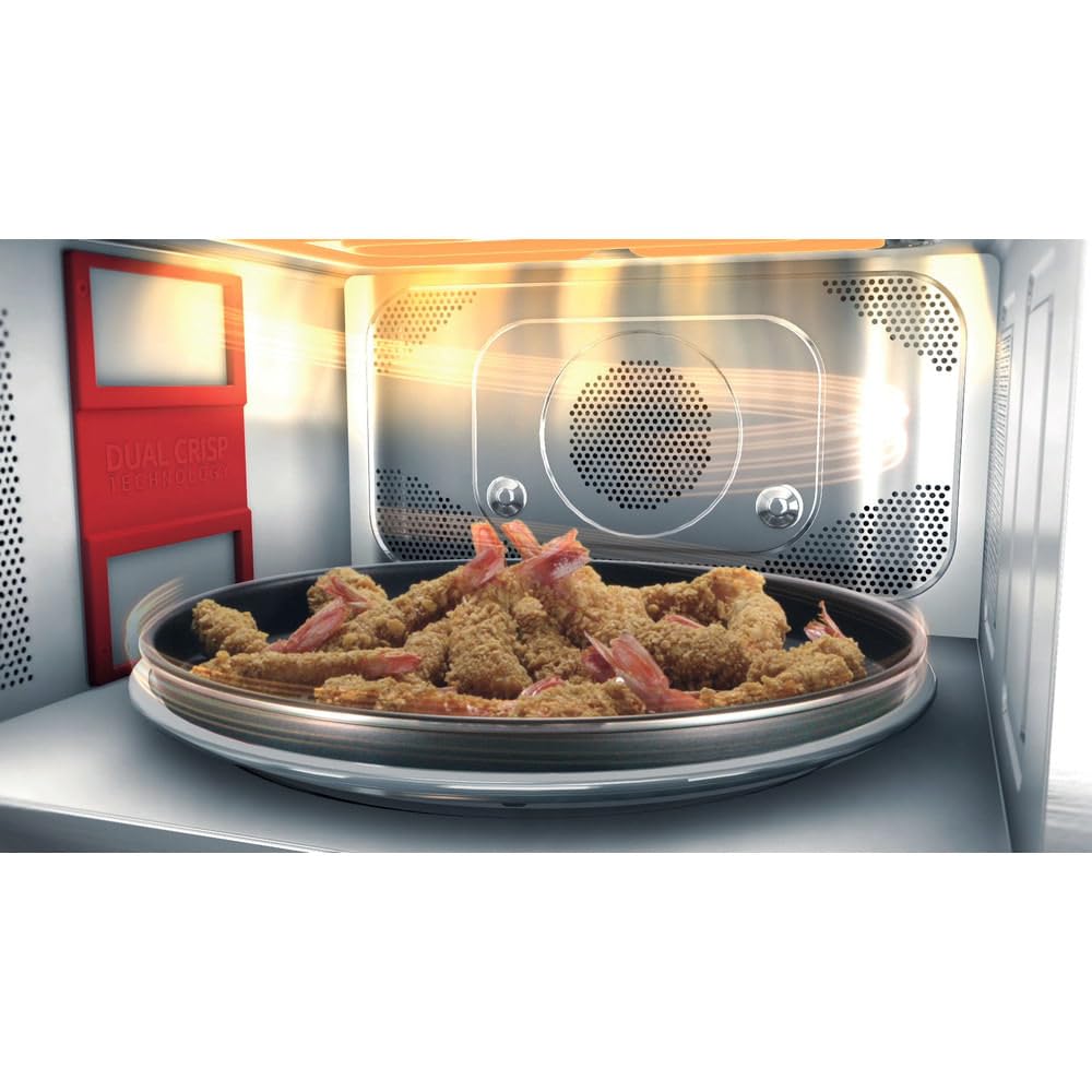 WHIRLPOOL MWSC 9133 SX - Forno Microonde Combinato, 33L, 1000W, 7 Livelli Potenza, Grill, Vapore, Crisp, Ventilato - Tecnologia Cottura Ottimale Automatica, Elettrodomestici Cucina - 49L x 37,3H x 54P