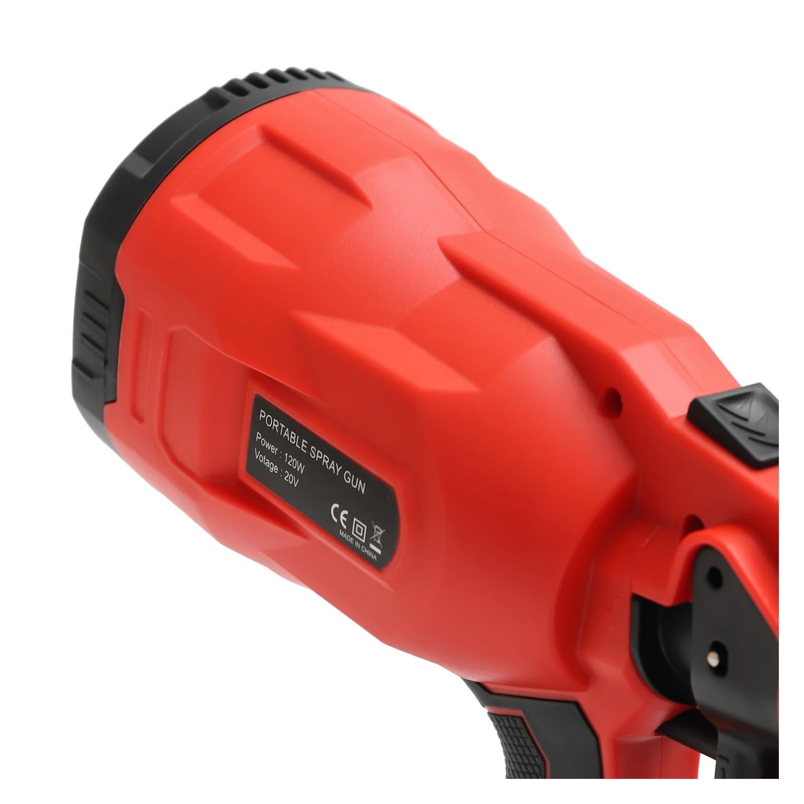 Spruzzatore di vernice, Pistola a spruzzo for vernice ad alta pressione senza fili da 20 V, utensile elettrico Airless, pistola a spruzzo HVLP da 800 ml Spruzzatura efficiente