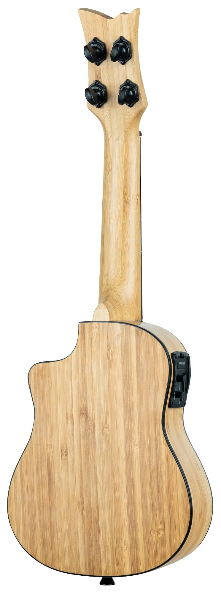 Ortega Guitars Ukulele Soprano Elettro-Acustico – Bamboo Series – Gig Bag Inclusa – Bamboo, Natural (RUNAB-SO)