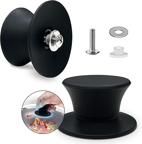 Pomos universales de repuesto para tapa de olla, asas de silicona para tapa de sartén, resistentes al calor, mango antideslizante para tapas y