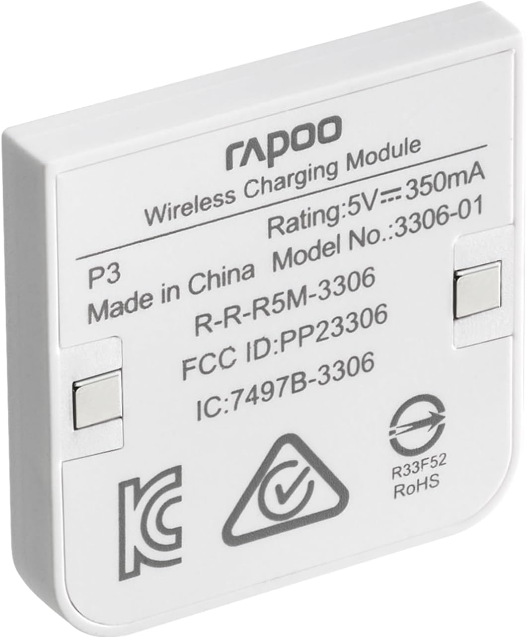 Rapoo P3 Wireless Charging Pack for VT9 Pro/VT3/VT3 GEN-2/VT7 Series Gaming Mice and MT760/MT760 PRO Multi-Device Mice