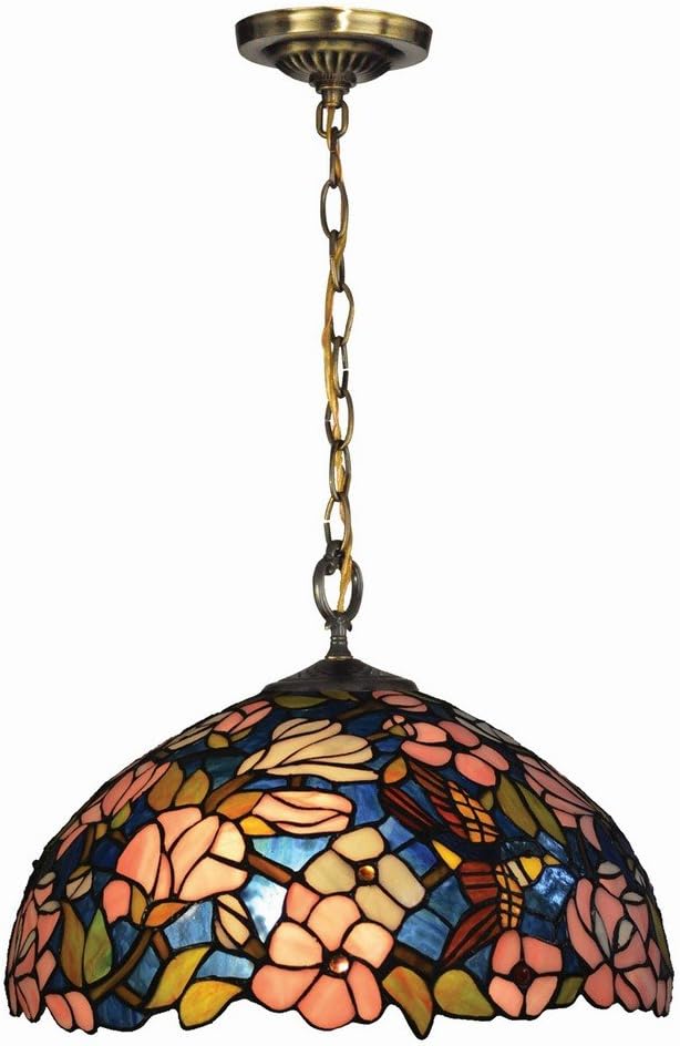 Dale Tiffany TH14246 Floral Pendant, Tiffany Bronze