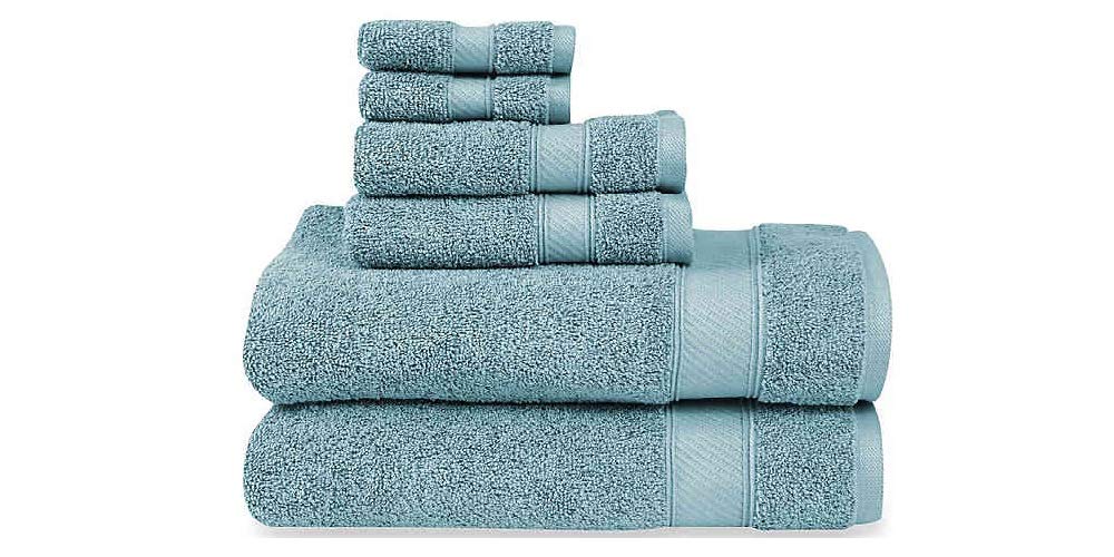Wamsutta 6Piece Hygro Duet Bath Towel Set (Cameo Blue) Amazon.in