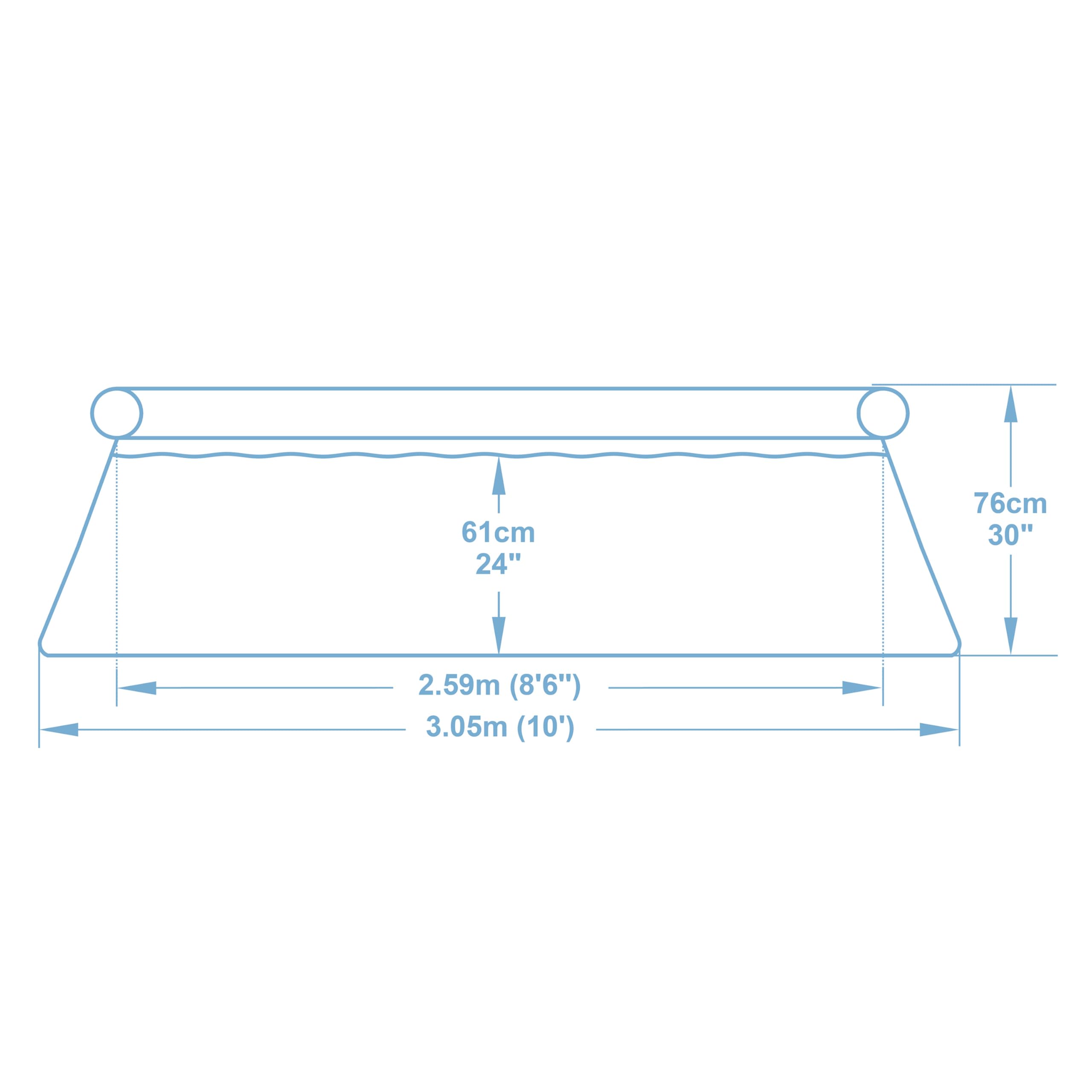 BESTWAY Fast Set Pool Set 305x76 cm, mit Filterpumpe