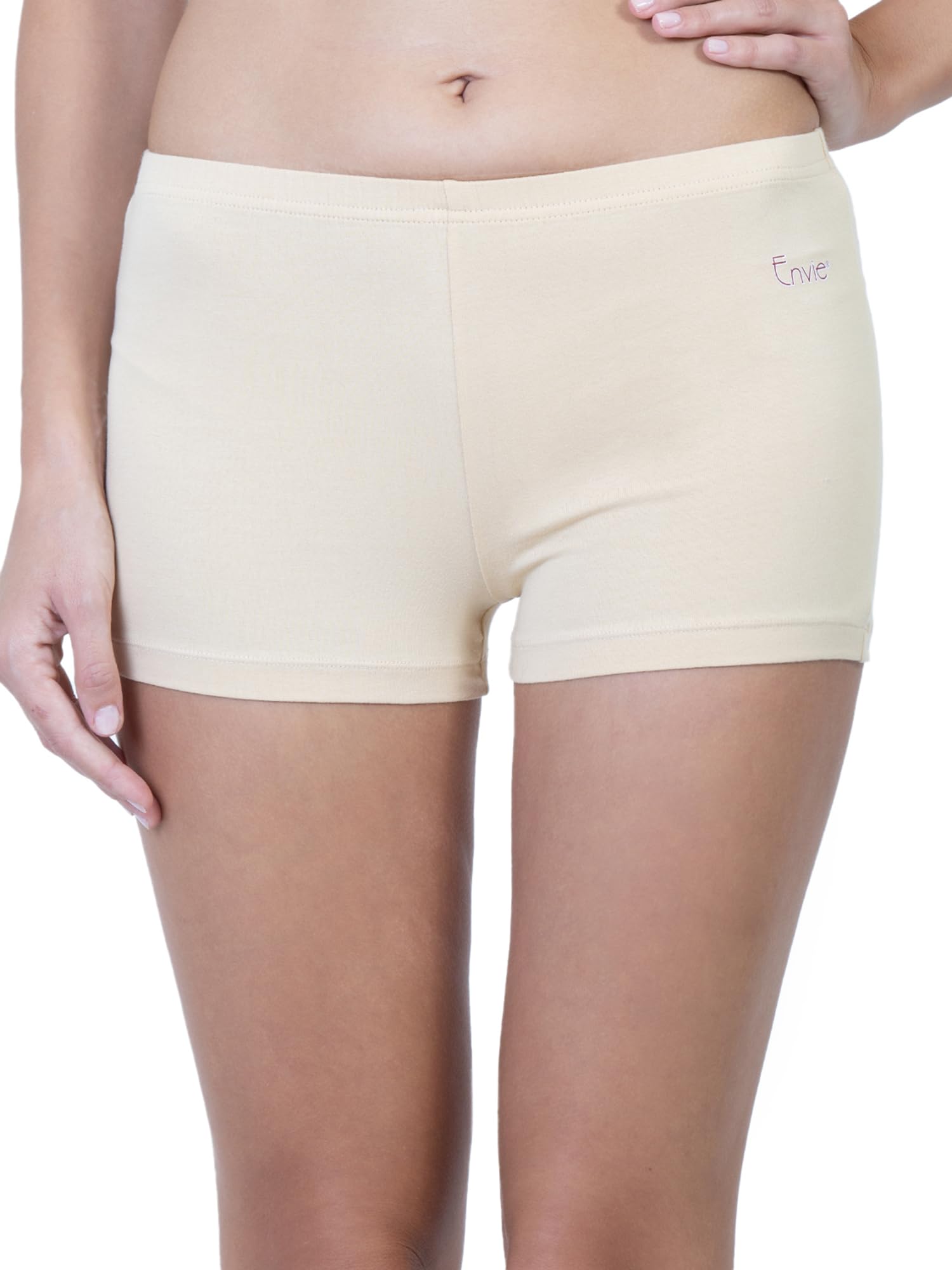 Women's Cotton Under Skirt Shorts/Ladies Premium Soft Stretch Boyshort, Girls Stylish Sleep Wear Shorts-image-11