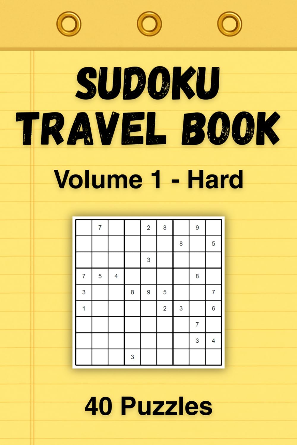 Sudoku Travel Book: Volume 1 - Hard