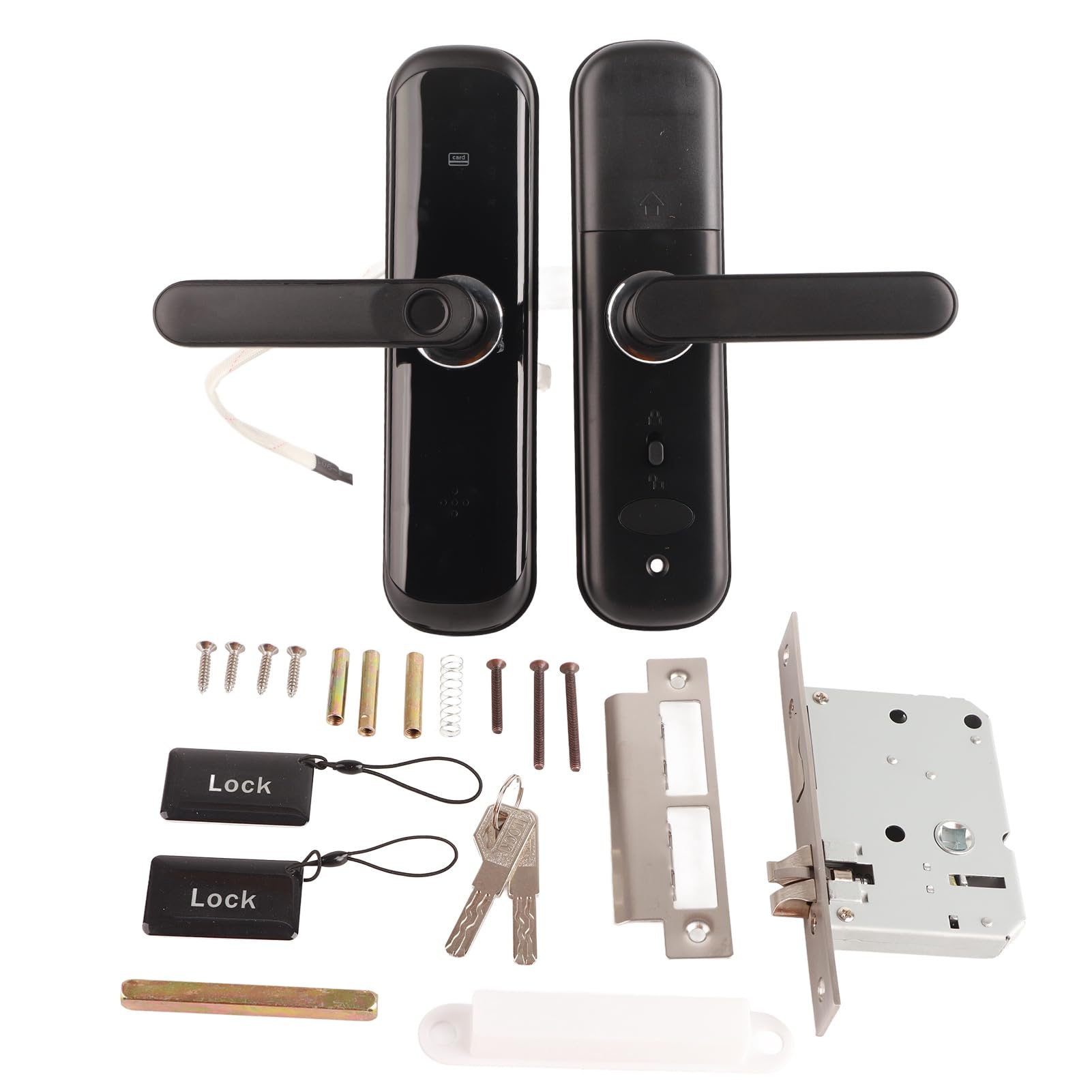 aqxreight Elektronischer Fingerabdruck-Passwort-Diebstahl-Sicherheitszugang für Zuhause, Hotel, Wohnung und Schnelle Ablehnung, Türschloss, Fingerabdruck-Schloss, Passwort-Schloss, Hausdiebstahl,