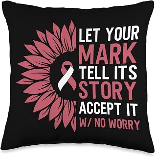 Port-Wine Stain Birthmark Awareness Burgundy Ribbon Throw Pillow