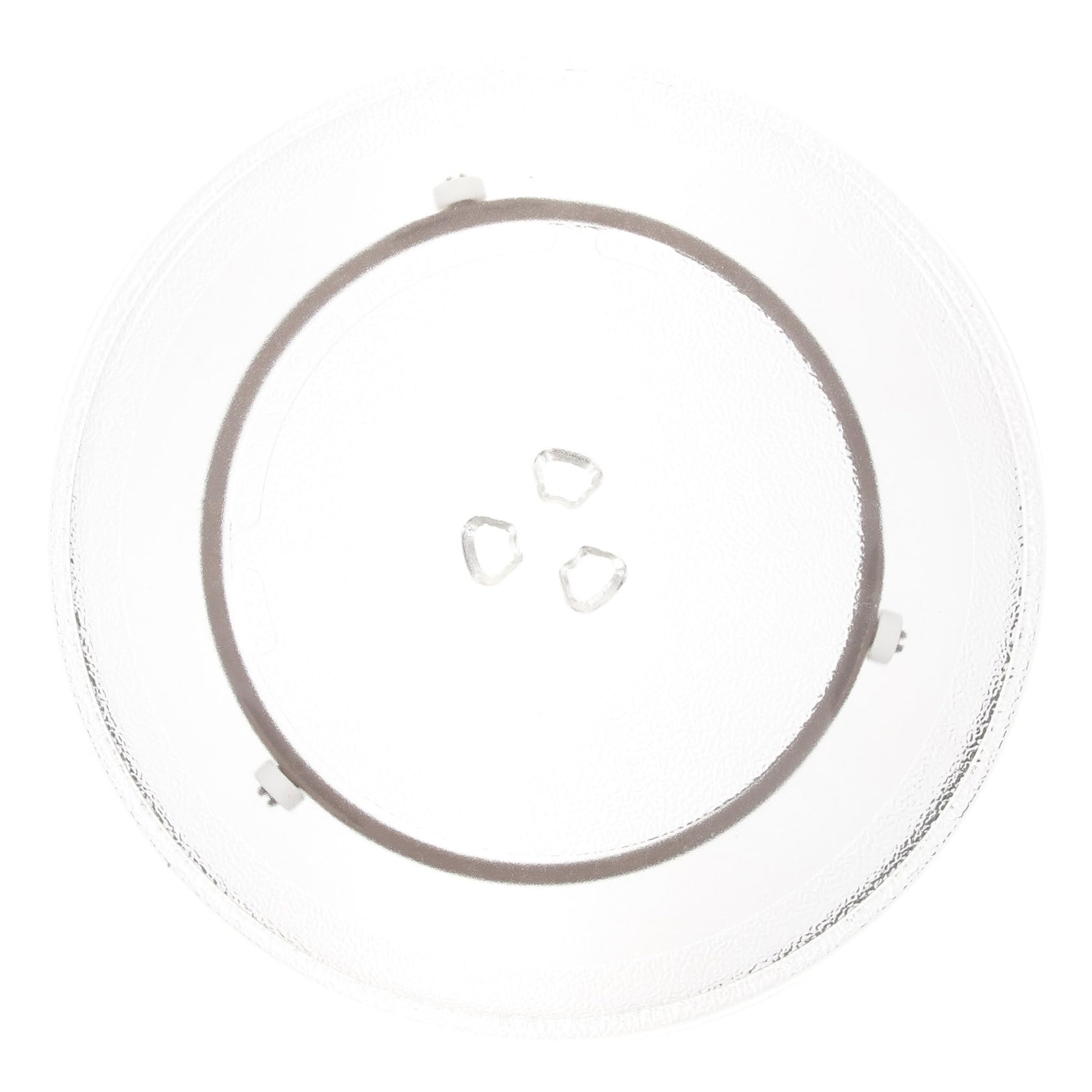 Plateau micro ondes cassé ? Solution de rechange en verre à trois encoches