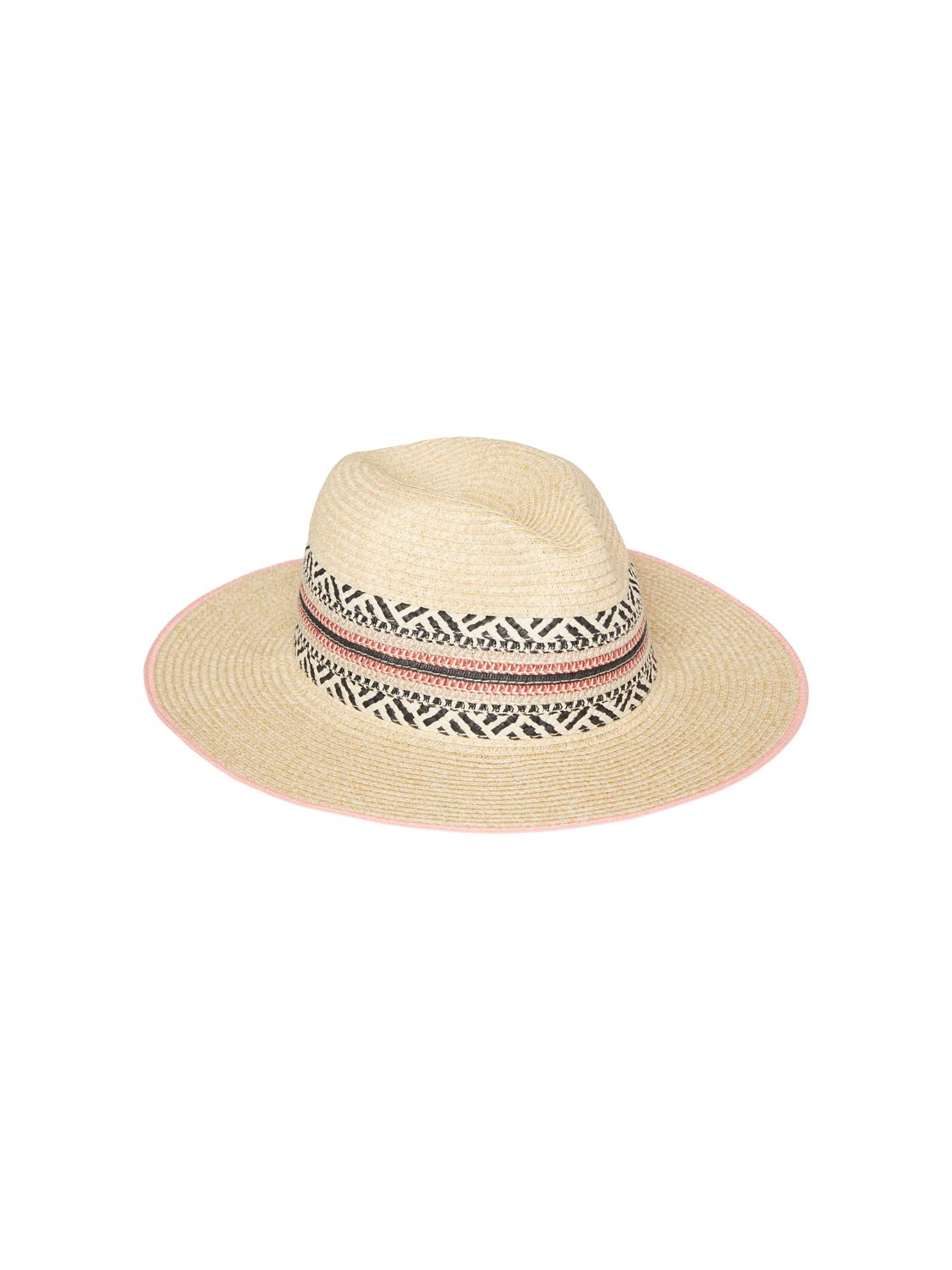 Cappello Di Paglia PIECES Donna – Fedora Leggero Color Sabbia, Modello Pcbibbi, Materiali Sostenibili