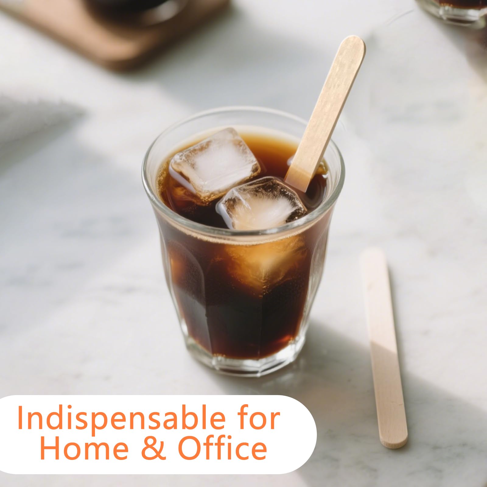 Birch Wood Coffee Stirrers - 1000 Pack -5