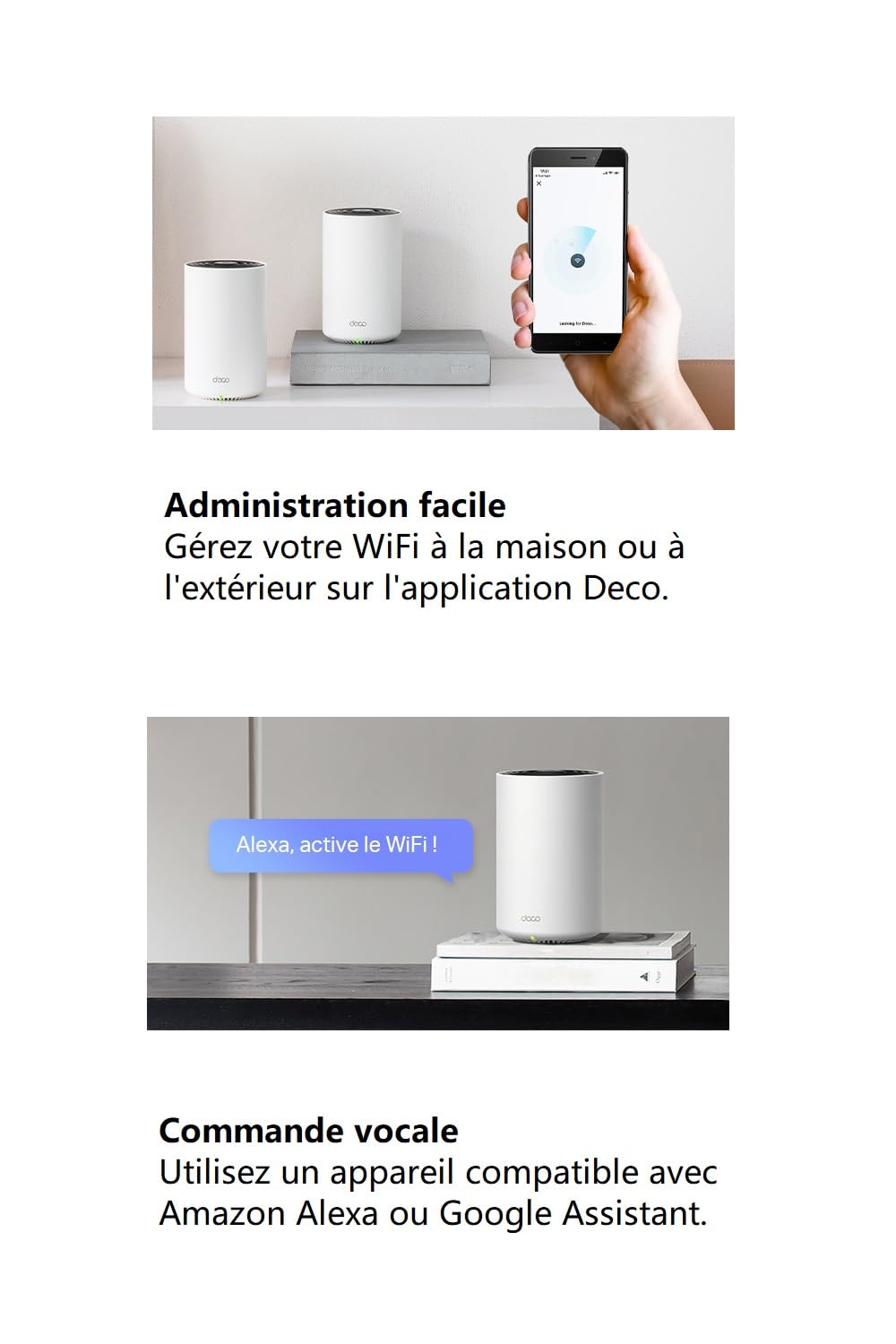 TP-Link Deco PX50 (3-Pack) Routeur WiFi 6 Mesh AX3000 + CPL G.hn 1500, Réseau WiFi par Courant Porteur, 9 Ports Gigabit, WPA3, Idéal Maisons à Murs Épais
