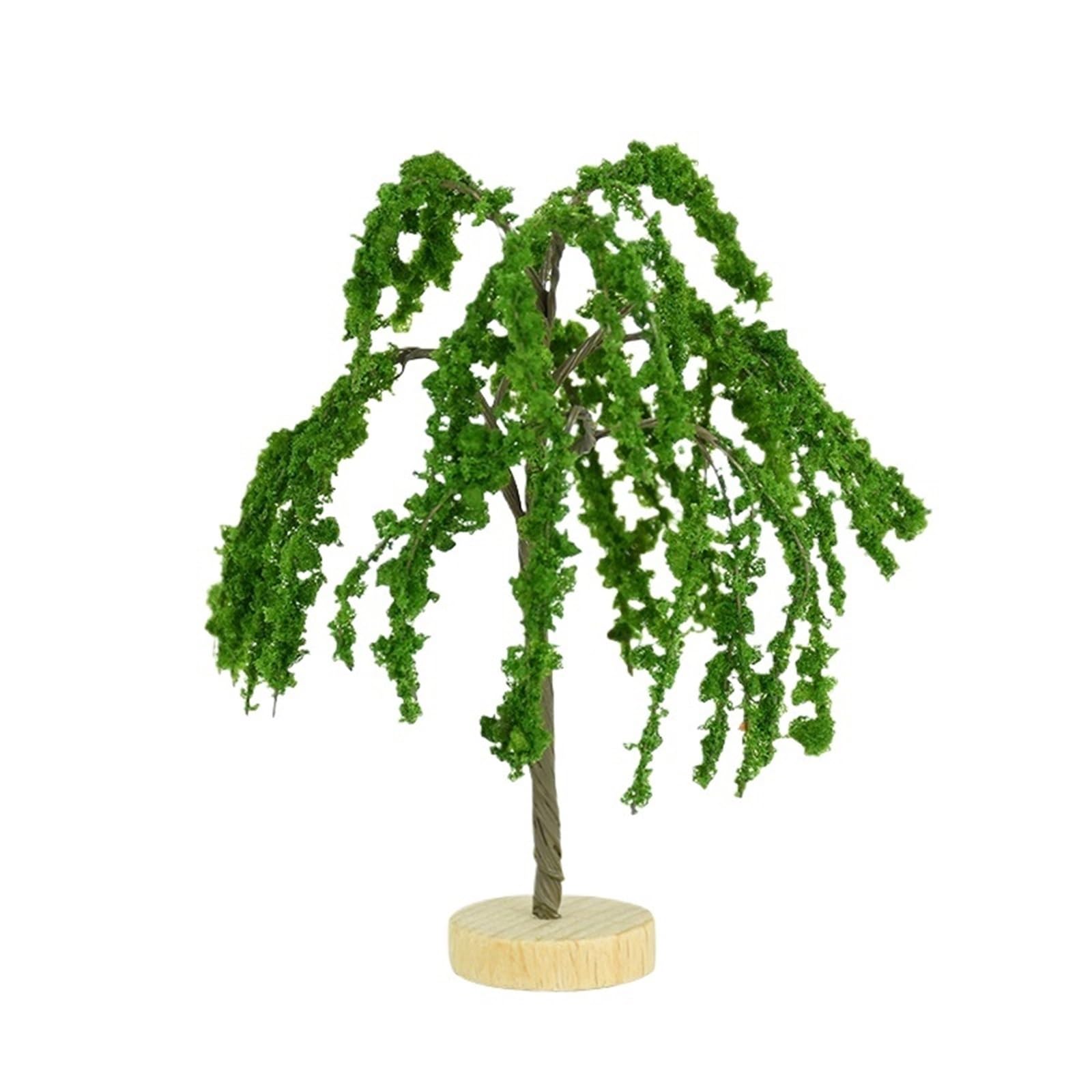 DUNSBY Model Trees 3pcs Simulation Mini Tree Model Green Scenery Landscape Sand Table DIY Ornament Miniature Miniatures(6.5x6cm)