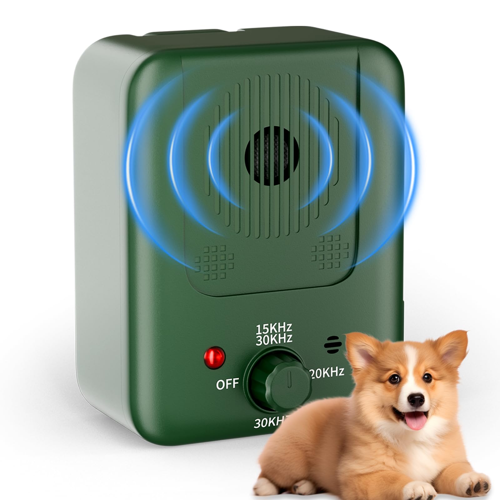 Antibell Ultraschall Gerät Für Hunde - Mit Stroboskop & 9m Reichweite