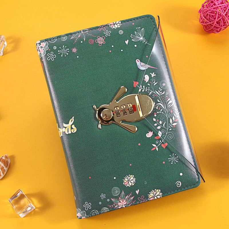 NectaRoy A5 Lockable Diary, Bee-Shaped Lock Travel Journal - Image 4
